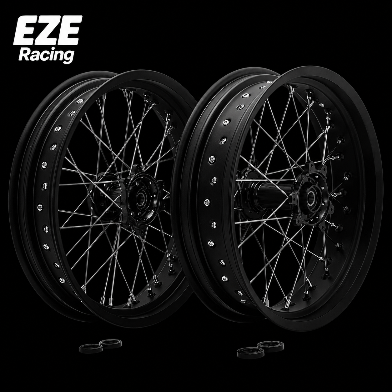 Ultra Bee 17" Supermoto Super Wide Wheel Set