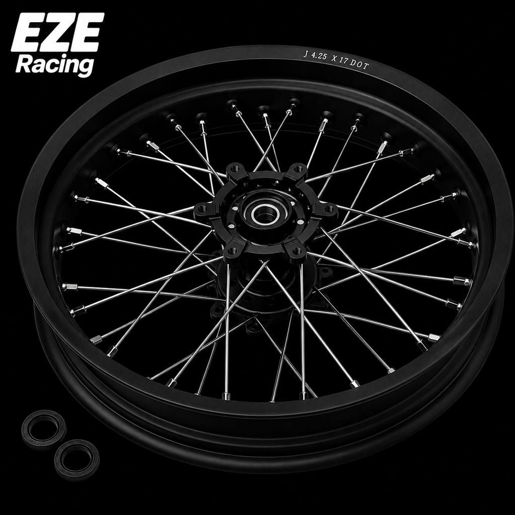 Ultra Bee 17" Supermoto Super Wide Wheel Set