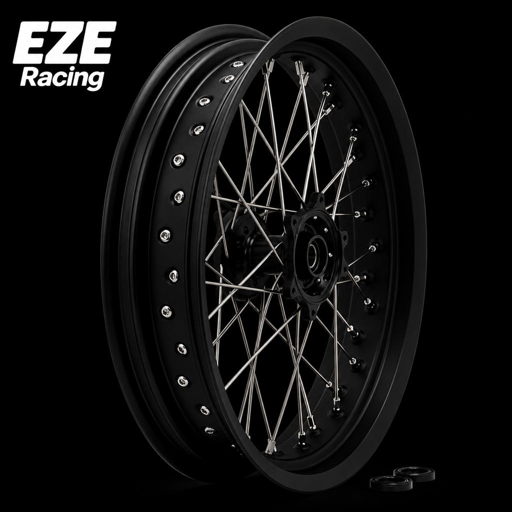 Ultra Bee 17" Supermoto Super Wide Wheel Set